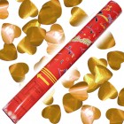 Confetti Cannon - 105 - Gold Metallic Hearts 